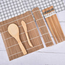 9Pcs/set Sushi Maker Roller Bamboo Rolling Japanese Sushi Mold Cooking ToolB Gw