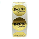 500Pcs/Roll Thank you Stickers Wedding Flower Baking Handmade Adhesive Labels~