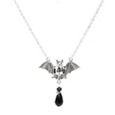 Fashion Simple Bat Crystal Pendant Chain Choker Necklace Collar Jewelry Gift  BX