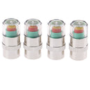 4Pcs New Car Auto Tire Monitor Valve Dust Cap Pressure Indicator Sensor Alert 3C