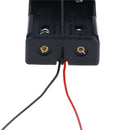 1pc 2x18650 ack Plastic Battery Storage Case Box Holder with 6" Wire Leads  Dz
