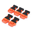 5pcs Survival Whistle Buckle Plastic Buckles For Paracord Bracelet/ Backpack OZ