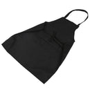 Unisex 2 Pocket Black Kitchen Apron Bib, One Size in Medium B7E3