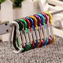 10Pack Multicolor Snap Hook Carabiner D Ring Key Chain Clip Key USA