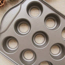 12 Cavity Mini Cheesecake Pan with 12 Pieces Removable Bottom