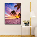 DIY Full Drill Diamond Painting Landscape Rhinestone Mosaic (B3282 Beach 4)