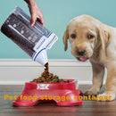 Pet Food Storage Container Sealed Dogs Cats Puppy Feeder with Measuring Cup