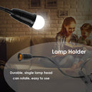E27 Lamp Holder for LED Clip Table Lamp 1.7m Wire US Plug Home Hotel Supply