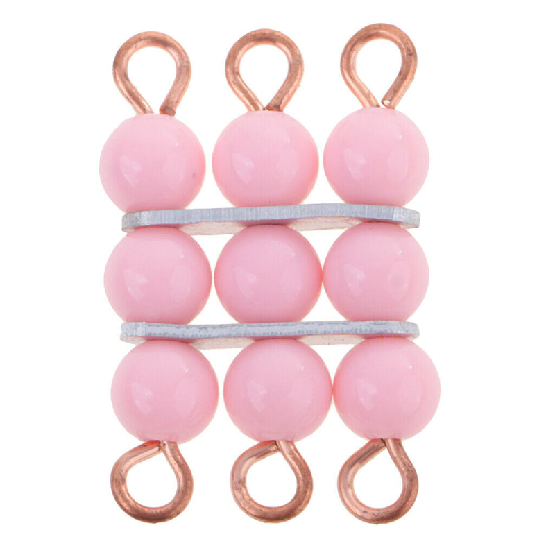 Montessori Bead Bars 1-10 Numbers Math Square Counting Game with Tray Kids Math