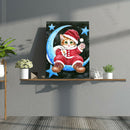 Full Round Drill Rhinestone Picture DIY Xmas Cat Art Moon Diamond Painting