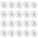 20 X Suction Cups Clear Plastic Cups with Metal Hooks Window Decoration Cab Y5J1