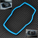 Interior Multimedia Buttons Cover Molding Trim fit for BMW 1 3 4 5 7 Series-Blue
