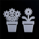 2pc Potted plants Metal Cutting Dies Stencil For Scrapbooking DIY Cards Decor JR