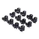 100pcs/Bag Black Plastic Mini Hairpin Hair Claws Clip Clamp 6 Claw for Ladies