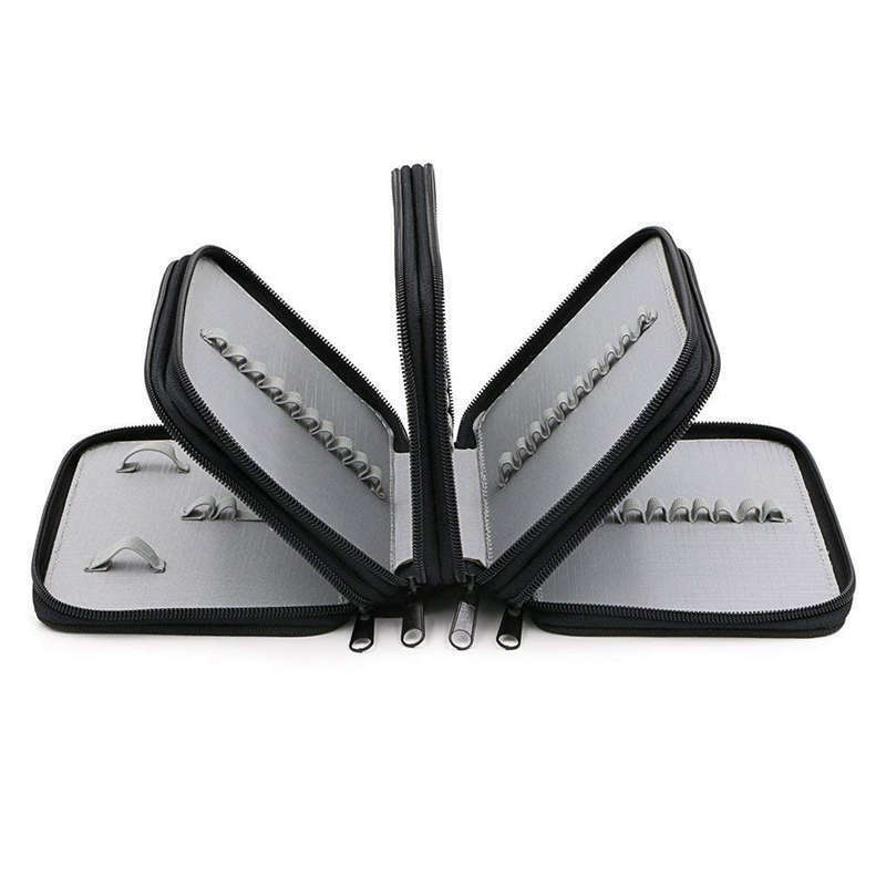 72 Holes 4 Layers Pencil Case For School Student Oxford Bag Marker Storage  N6M9