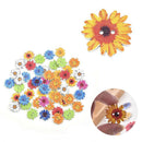 50X Lot Wooden Buttons Sewing 2-holes Scrapbooking Button Crafts Flower Shape