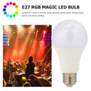 E27 RGB Magic LED Bulb Lights Changeable Colorful Lamp with Remote Control