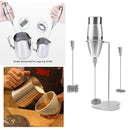 Milk Coffee Frother with Spring Head Electric Whisk Handheld Battery Powered
