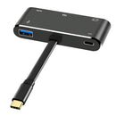 [Upgraded] USB C Hub Adapter, 5-in-1 USB C Adapter with 4K USB C to HDMI,