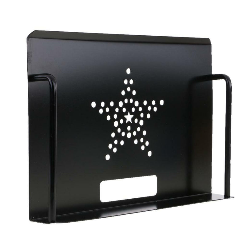 Wall Mounted Set-top Box Bracket Shelf Support Router Rack Holder Black
