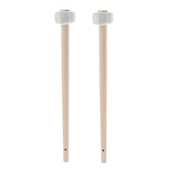 Pack of 2 Wood Chinese Gong Mallets Hammers Percussion Instrument Parts