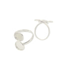 10pcs Adjustable Ring Base Double Base Settings Blanks Jewelry Findings