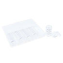 25pcs Nail Powder Bottles,Empty Rhinestone Nail Tips Storage Box Case Plastic