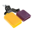Cow Bell Yellow+Purple Latin Percussion Drum Set Kit Cowbell CattleBell