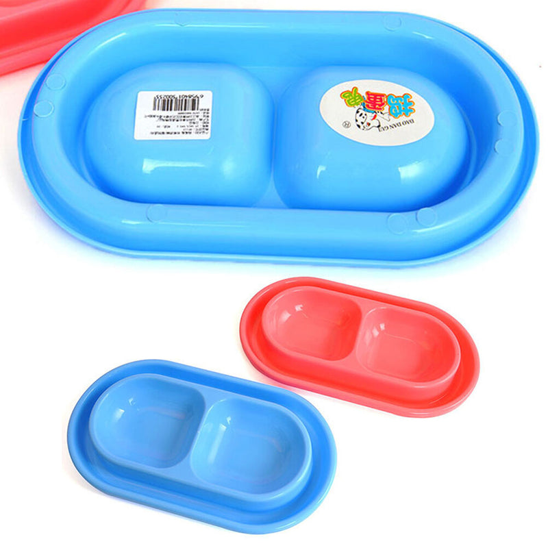 Water Drinker Food Feeder Pet Dog Doggie Dish Double Bowl Anti Ant Feeding ToolC