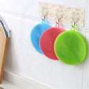 Silicone Dish Washing Sponge Scrubber Kitchen Cleaning antibacterial Tools M&E