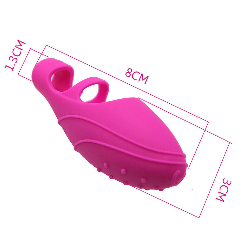 Silicone Finger Massager+Finger Sleeve Waterproof Female Massaging Tool Gift