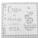 DIY Hollow Spray Stencil Template Album Coffee Lacedraw Board Paint Decor