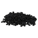 500 Black Rubber Stopper Rings/ Silicone Beads Fit European Clip Beads F2F2