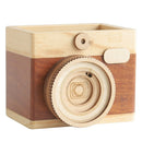 Nordic Simple Wooden Camera Ornament Storage Boxes Creative Multifunction O A6Y5