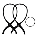 Plastic Wig Display Stable Durable Wig Hair Hat Stand Hair Holder Display -