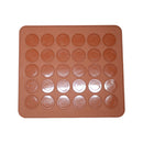 30-cavity Silicone Pastry Cake Macaron Macaroon Oven Baking Mould Sheet Mat T@3C