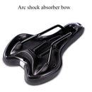 Reflective Shock Absorbing Hollow Bicycle Saddle Mountain Bike Seat(Black)
