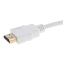 1Pcs HDMI to VGA converter adapter HD 1080P WhiteEBJC&j