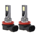 Pair H11 H8 3030 LED Headlight Bulb  24W 1200lm 6500K For Car