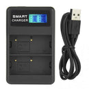 Fits for OLYMPUS BLH-1 Camera Battery Charger LCD Display USB Input Portable