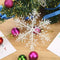 3pcs Christmas White Snowflake Windows Party Xmas Trees Hanging Decor (11cm