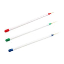 3pcs/Set White Handle Nail Manicure Pen Superfine Painting Brush Tool