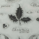 Christmas Pine and leaves Scrapbooking Album Card Decor DIY Clear Stamps ME