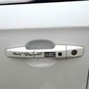 4pcs Car Stickers Racing Development WRC Door Handle Vinyl Decals (Black) A