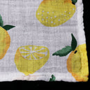 Baby Swaddling Blanket Soft Muslin Cotton Swaddle Towel Lemon