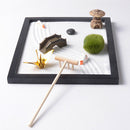 Garden Kit Of Relax Sand Stone Tray Statue Meditation Ornament