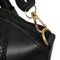 Women's Shoulder Bag in imitation leather Satchel Cross Body Tote Bag (Blac D2S3