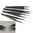 Professional 4PCS Antistatic Tweezers Repair Tools Kit For Electronics Implement
