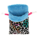 Small Animals Hamster Winter Warm Plush Pouch Sleeping Bed Hammock Leopard