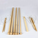 9Pcs Wooden Knitting Needles Circular Crochet Hooks Crocheting Notions Tools